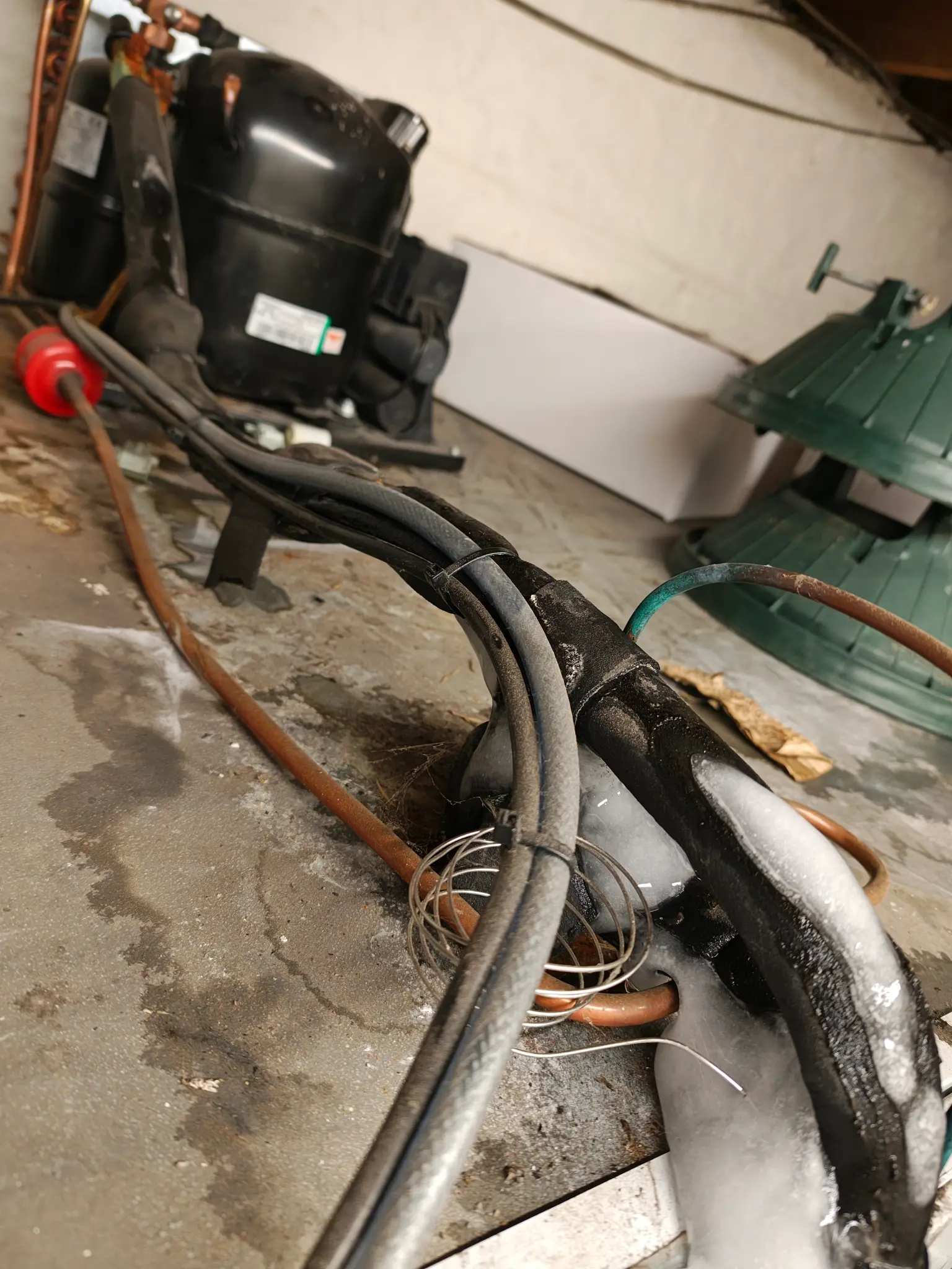 Commercial cold room refrigeration equipment being inspected by Ecofix Scotland